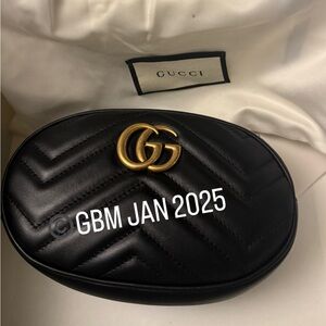 GUCCI MARMONT BELT BAG SIZE 95cm Black